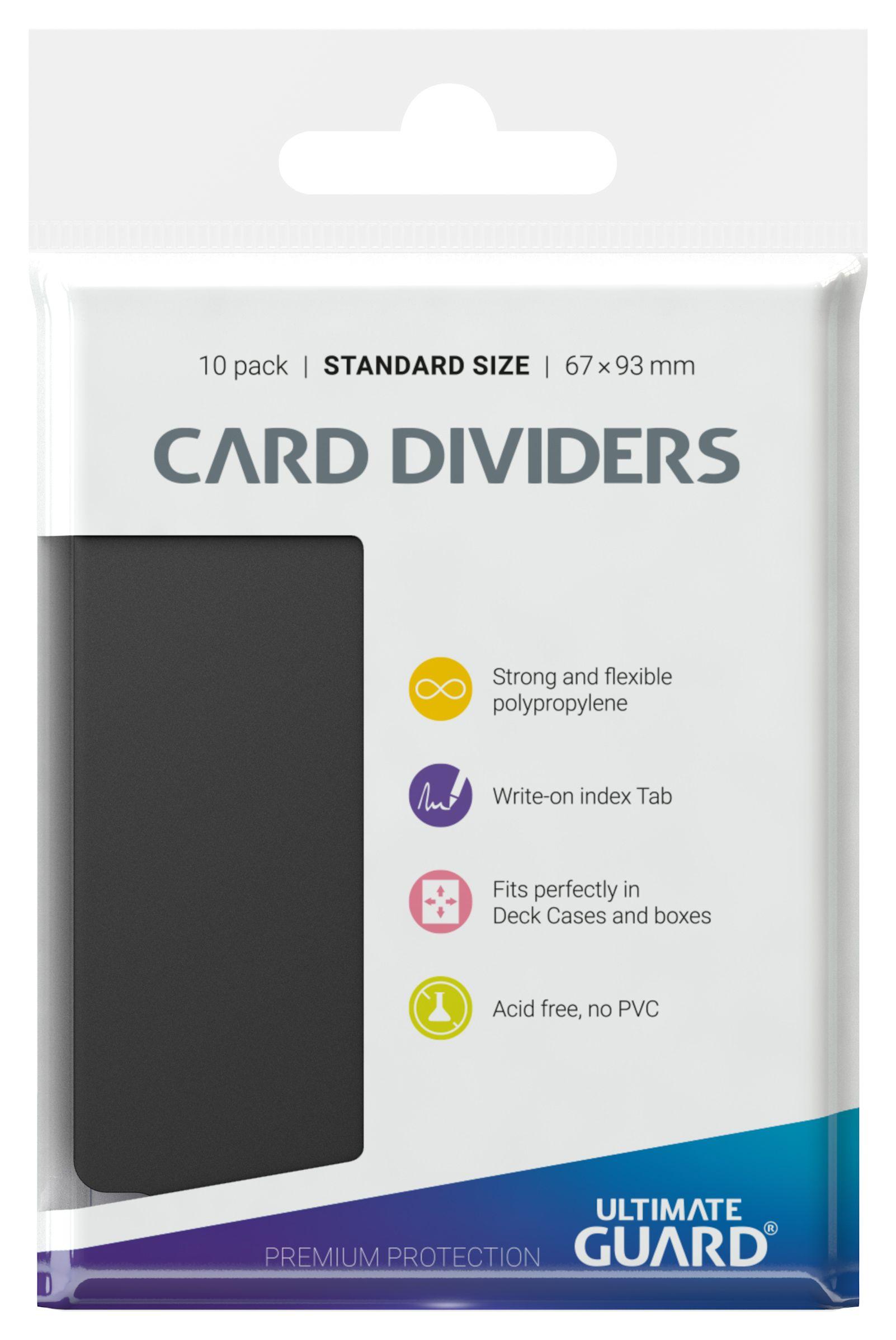 Ultimate Guard Card Dividers Standardgröße Schwarz