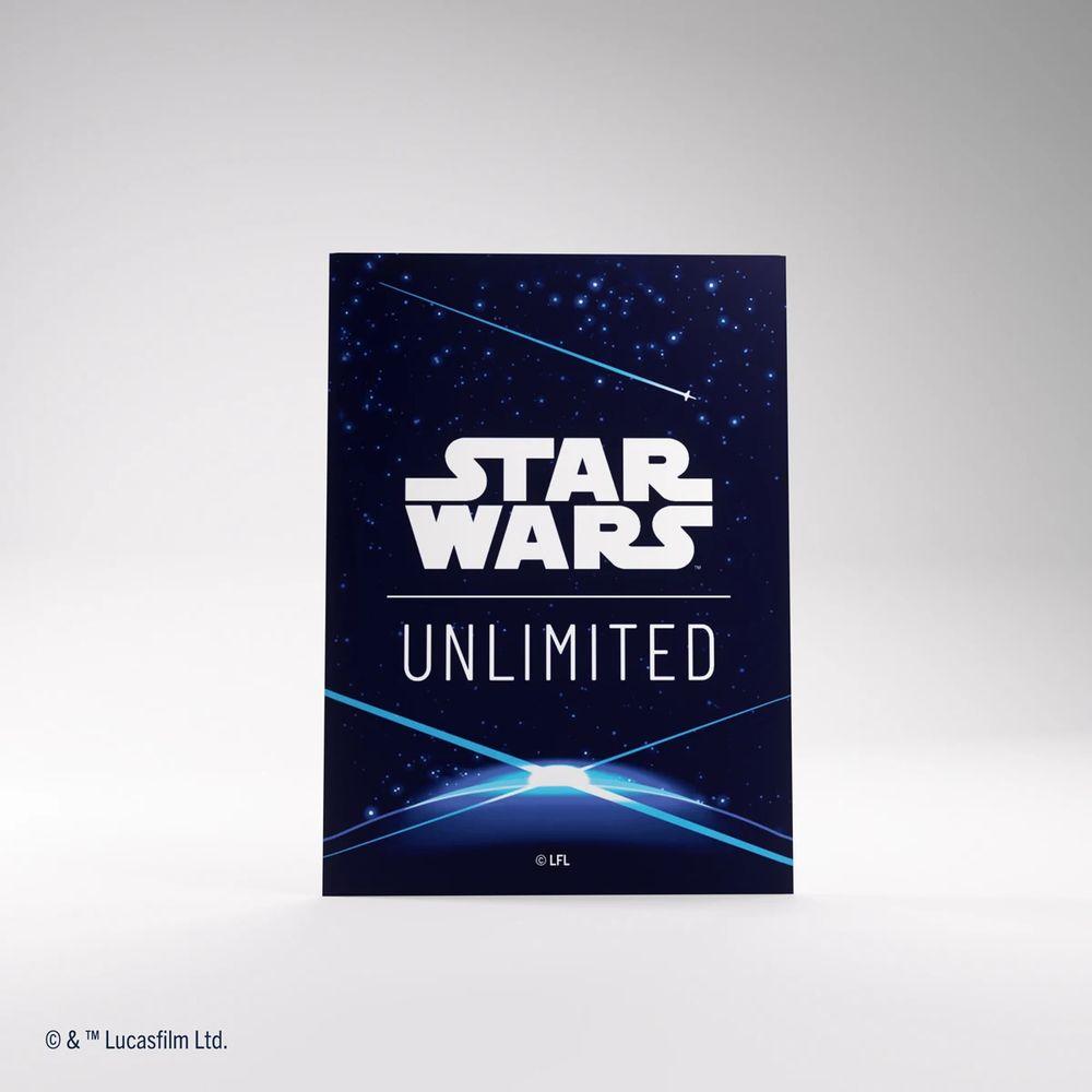 Star Wars Unlimited Premium Art Sleeves - Card Back Blue (Einzelartikel)