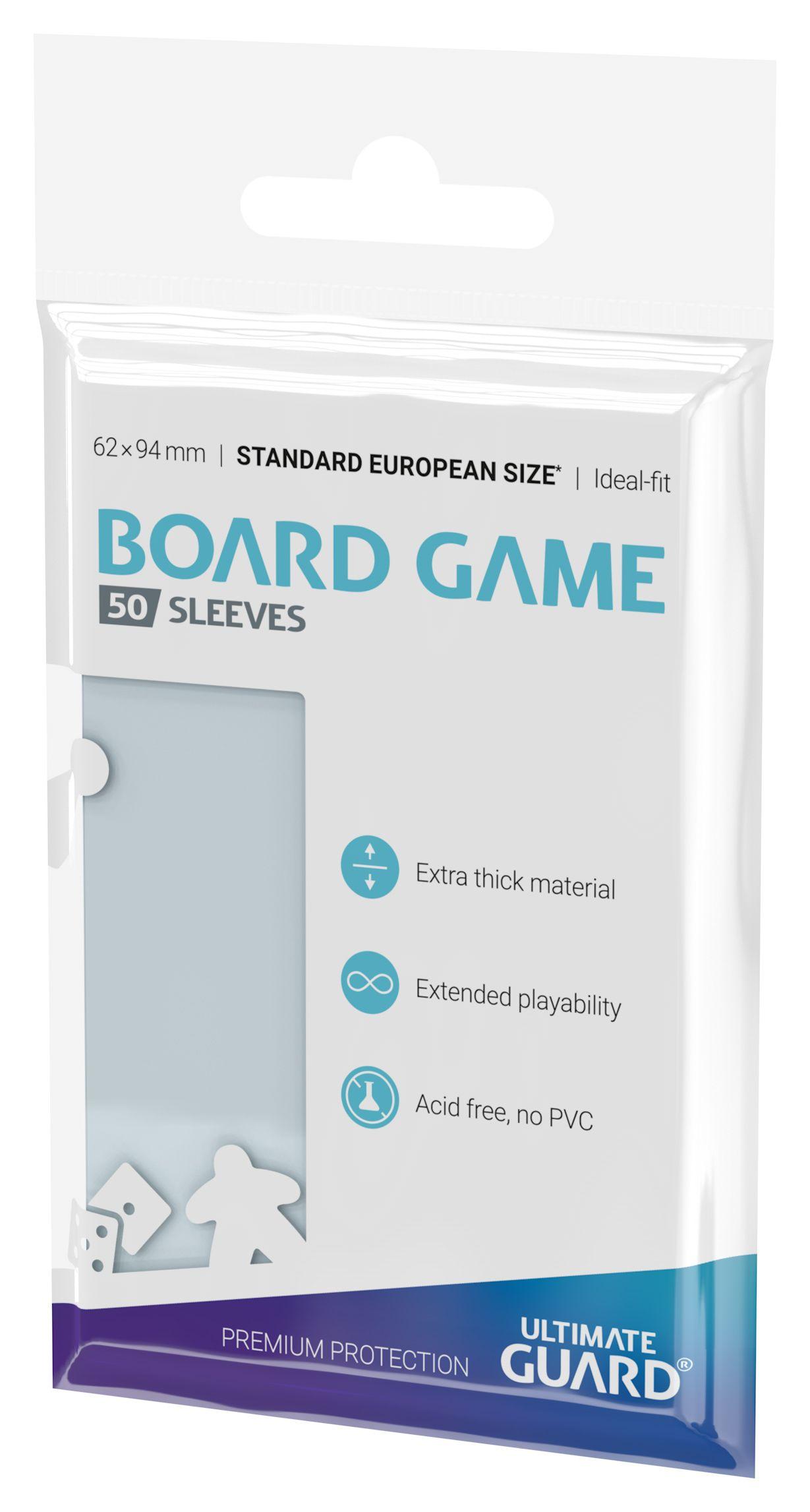 Ultimate Guard Premium Soft Sleeves für Brettspielkarten Standard European (50)