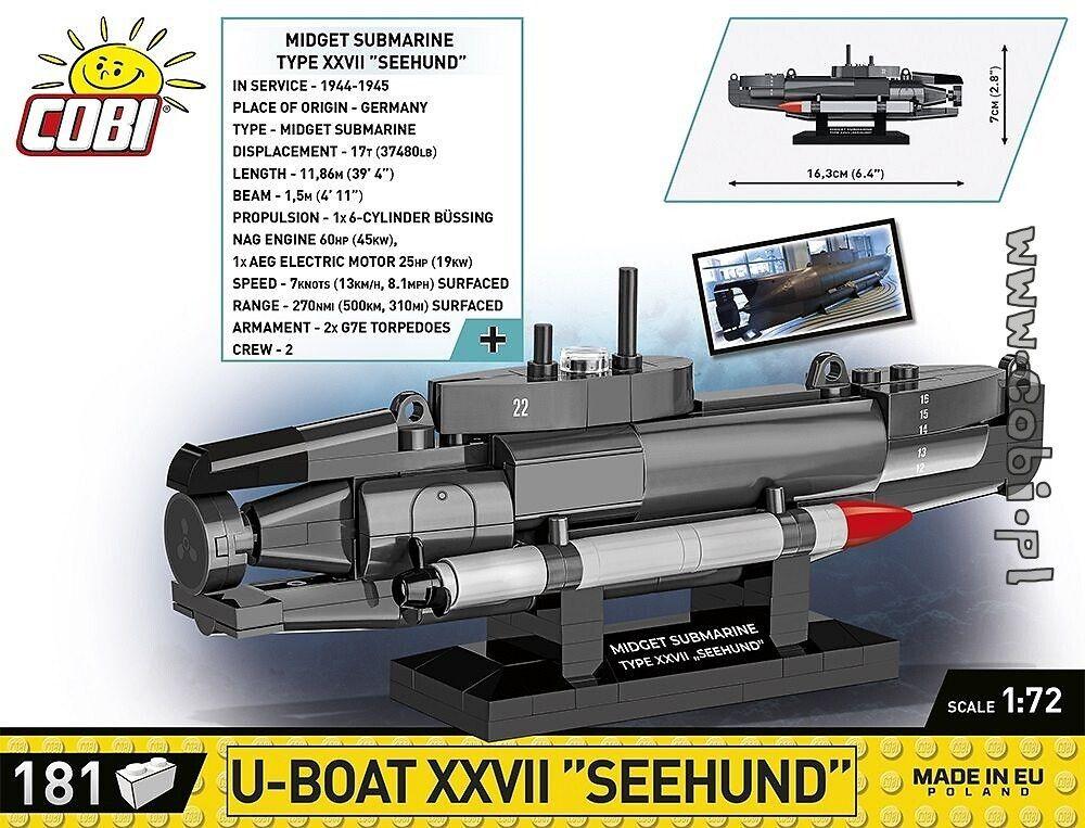 COBI U-Boot XXVII Seehund Historical Collection