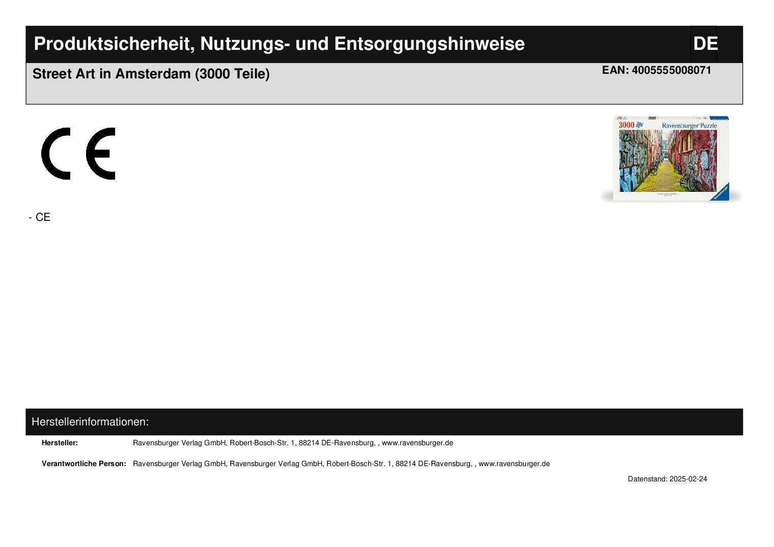 Street Art in Amsterdam (3000 Teile)