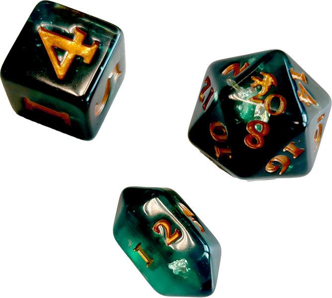 Midgard - Legenden von Damatu: Würfelset 1 (grün) standard