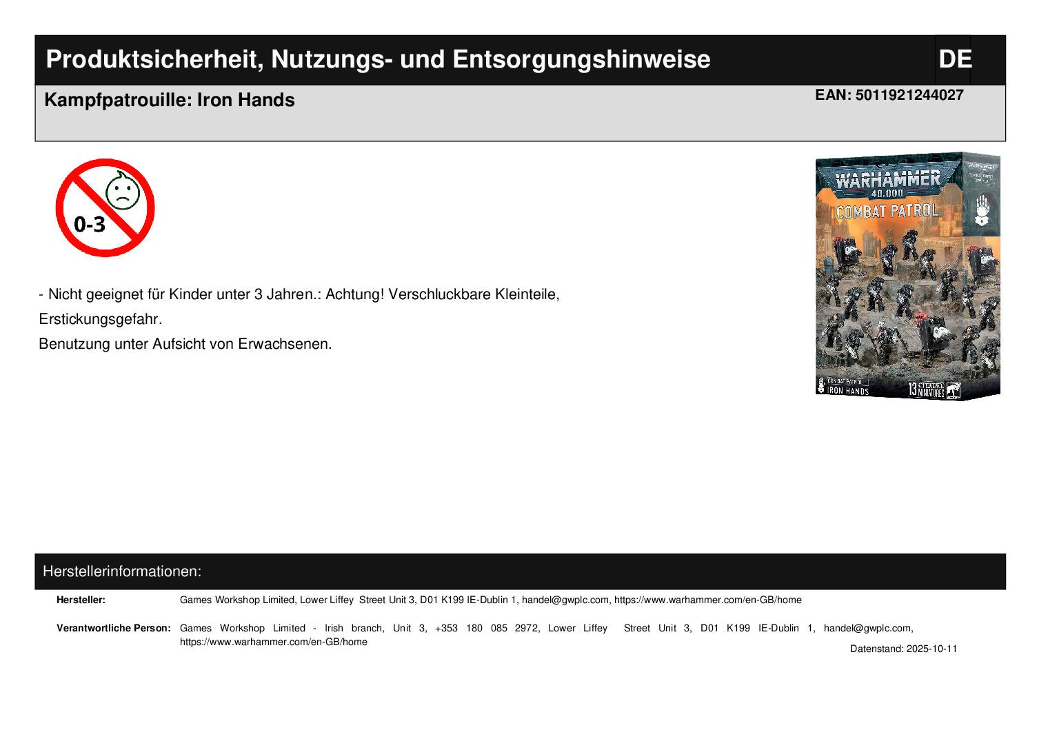 Kampfpatrouille: Iron Hands Kampfpatrouille: Iron Hands