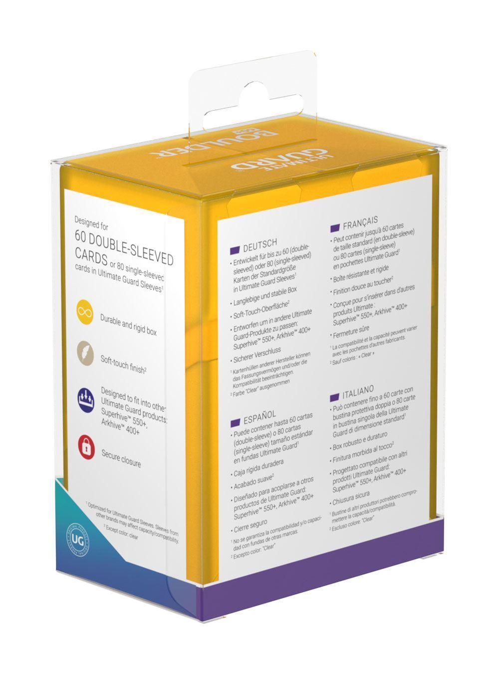 Ultimate Guard Boulder Deck Case 60+ Standardgröße Amber Ultimate Guard Boulder Deck Case 60+ Standardgröße Amber