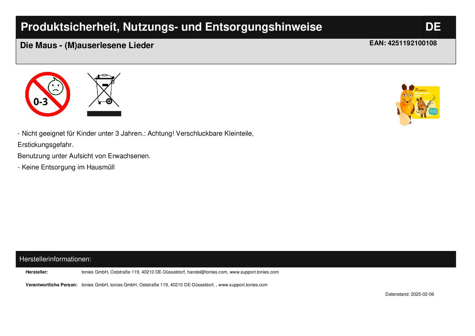 Die Maus - (M)auserlesene Lieder