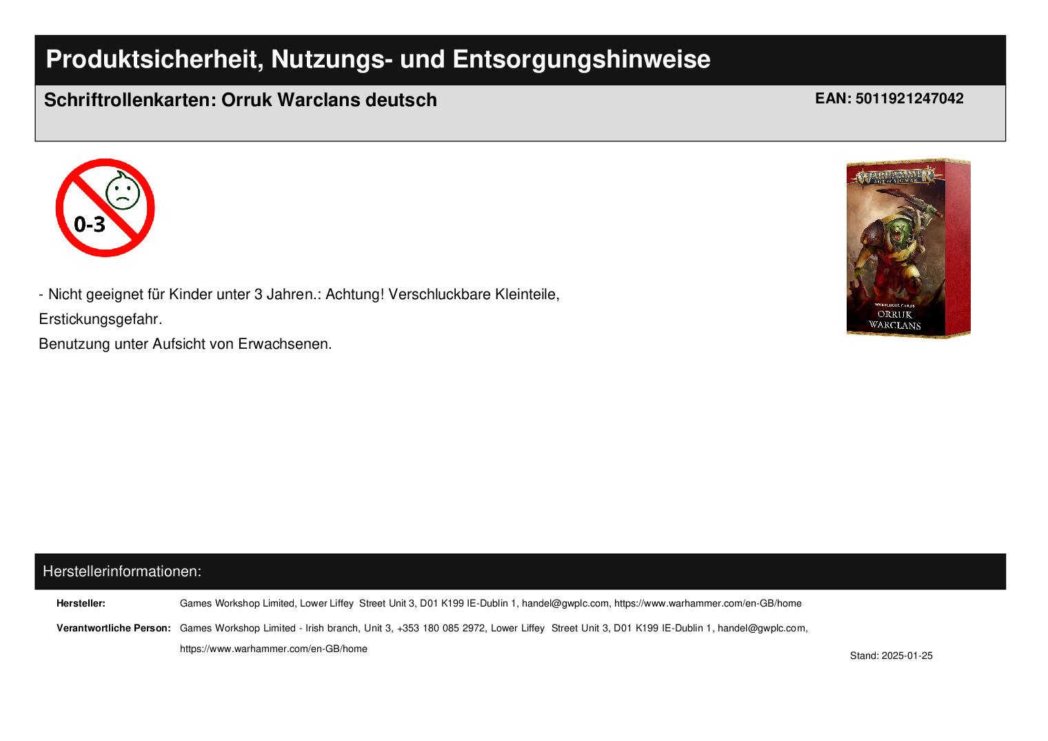 Schriftrollenkarten: Orruk Warclans deutsch Schriftrollenkarten: Orruk Warclans deutsch