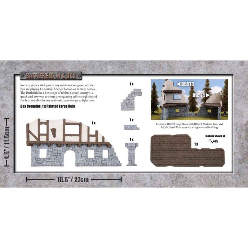 Battlefield in a Box - Wartorn Village - Large Ruin Battlefield in a Box - Wartorn Village - Large Ruin