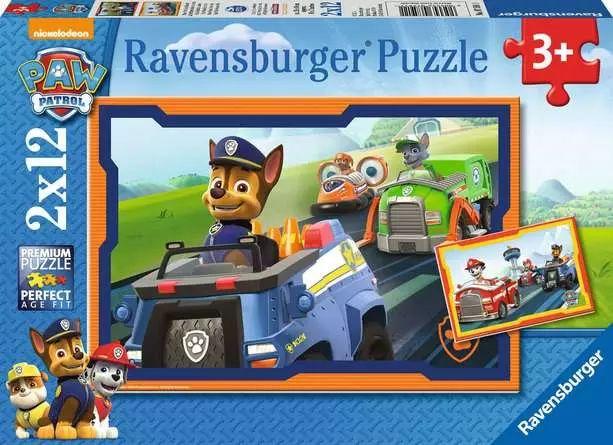 Kinderpuzzle 2x12 Teile - Paw Patrol im Einsatz