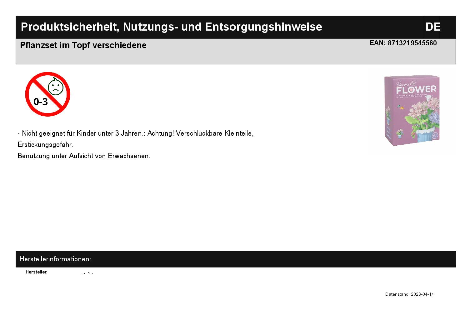 Pflanzset im Topf verschiedene