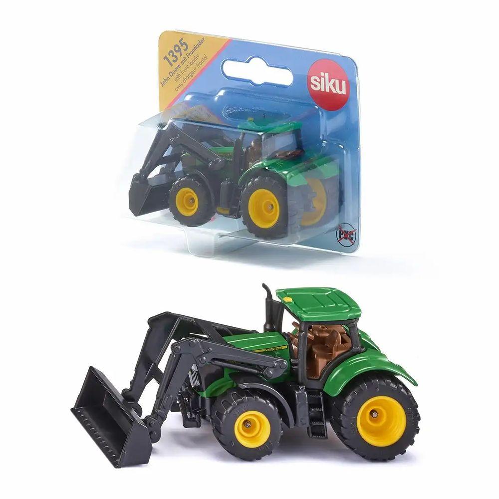 siku John Deere mit Frontlader Blister