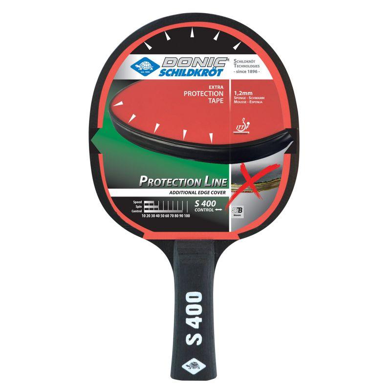 TT-Schläger PROTECTION S400 1,4mm Jade-Belag, Griff: konkav, Protect-Edge-Tape, Contro