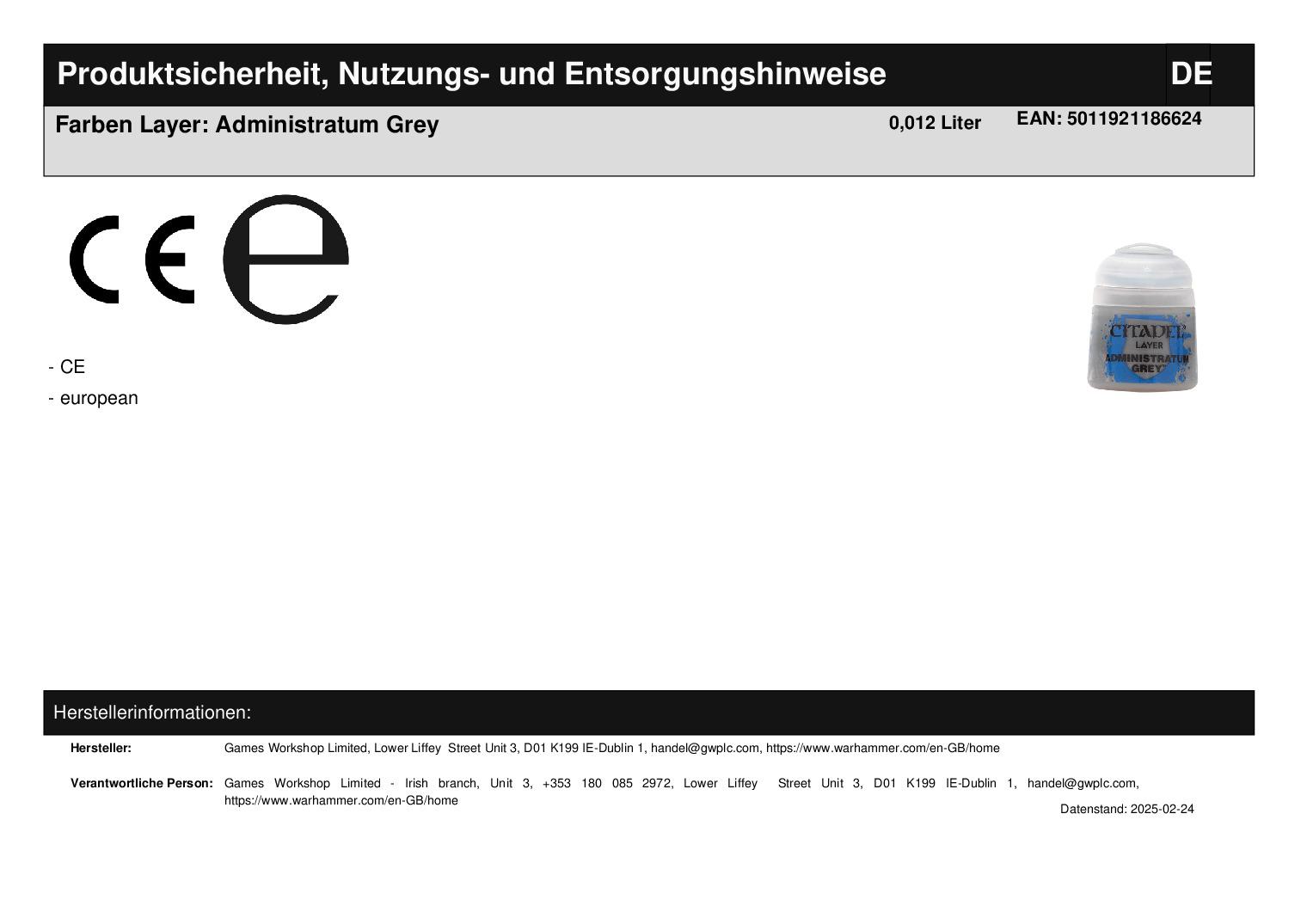 Farben Layer: Administratum Grey