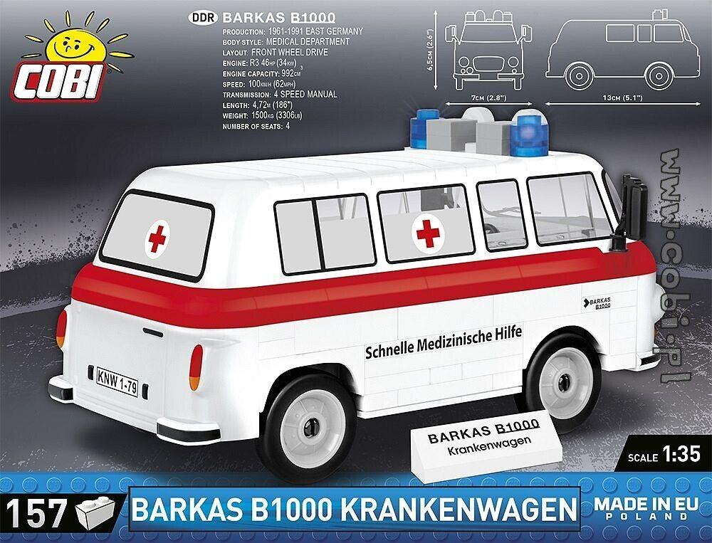 Cobi Youngtimer Barkas B1000 Krankenwagen