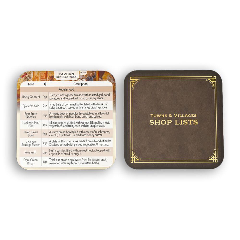 World at a Glance: Deck of Shop Cards