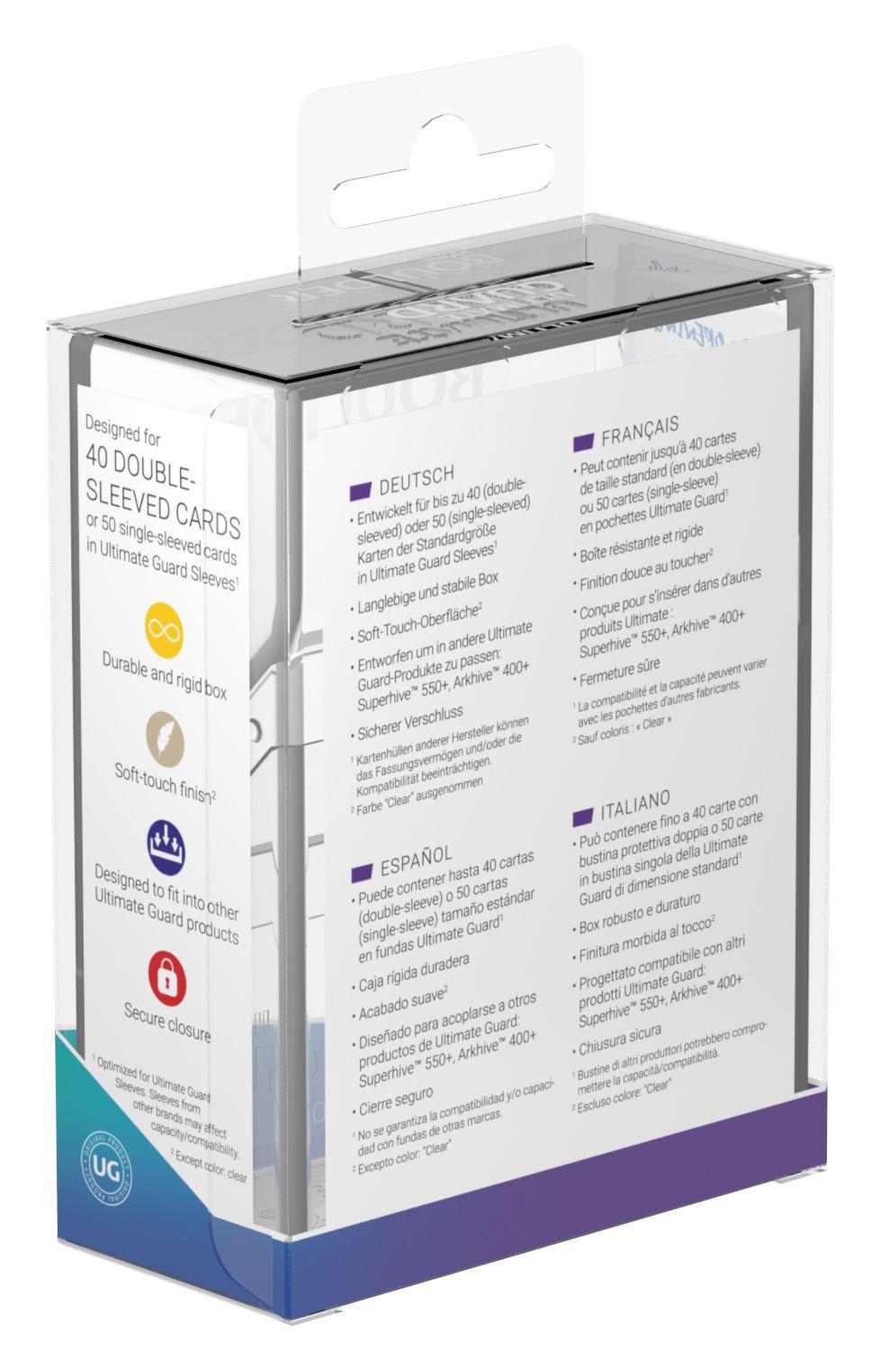 Ultimate Guard Boulder Deck Case 40+ Standardgröße Transparent Ultimate Guard Boulder Deck Case 40+ Standardgröße Transparent