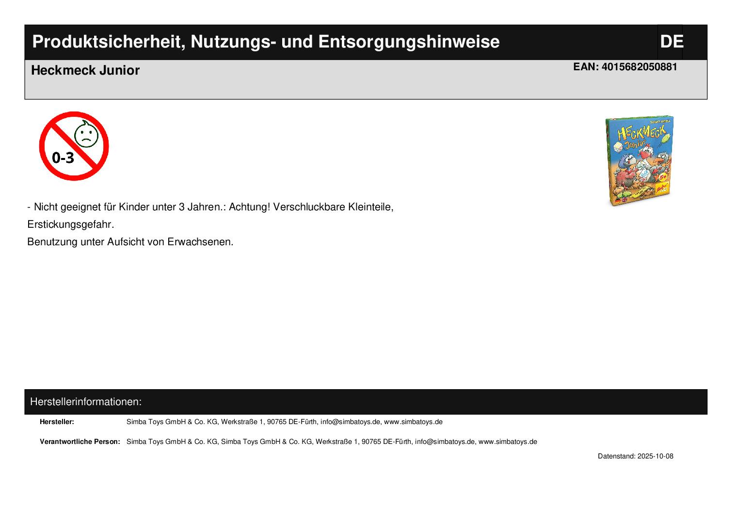 Heckmeck Junior Heckmeck Junior