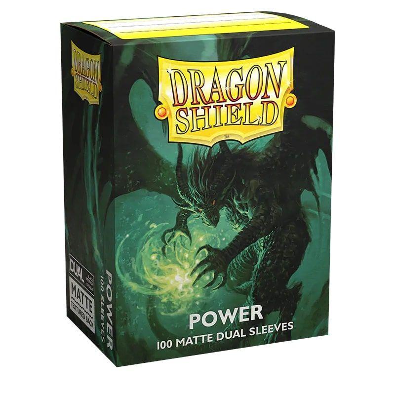 Dragon Shield: Matte  Dual Power (Metallic Green) (100) Dragon Shield: Matte  Dual Power (Metallic Green) (100)