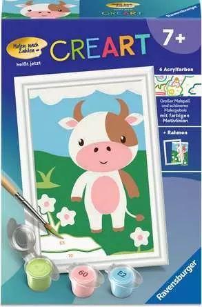 CreArt, Malen nach Zahlen Kinder - Süße Kuh