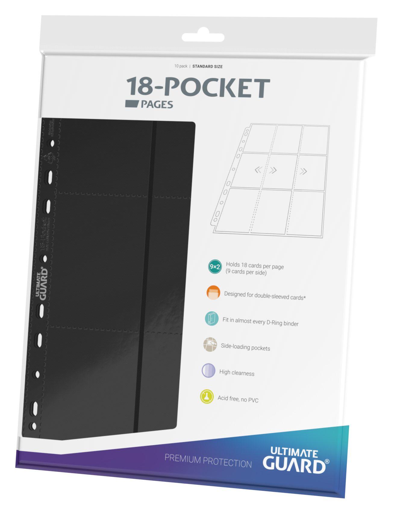 Ultimate Guard 18-Pocket Side-Loading Supreme Pages Standard Size Schwarz (10) Ultimate Guard 18-Pocket Side-Loading Supreme Pages Standard Size Schwarz (10)