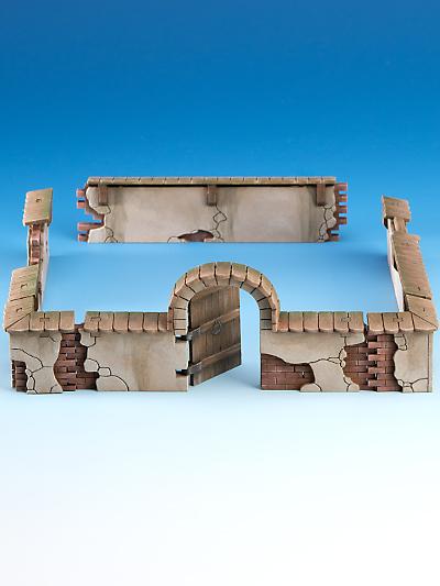 Freebooter Zubehör Freebooters City of Longfall - Mauern mit Tür #1 Freebooter Zubehör Freebooters City of Longfall - Mauern mit Tür #1