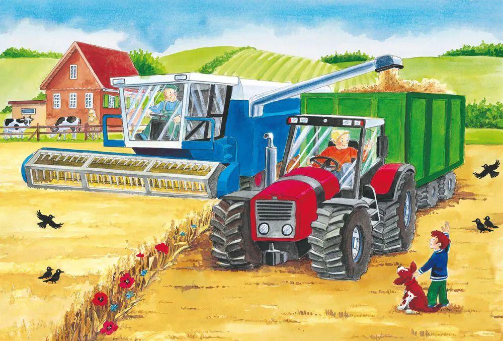Puzzle: Auf dem Bauernhof  (3x24 Teile)