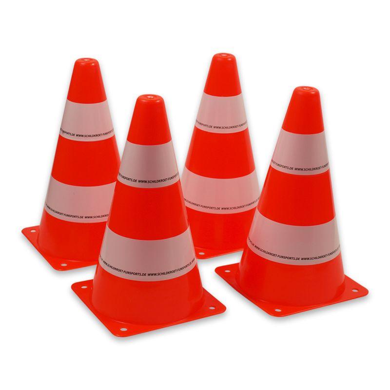 PYLONEN (Set 4 Stück), orange Höhe 230mm, Durchmesser 130mm), Material: PP