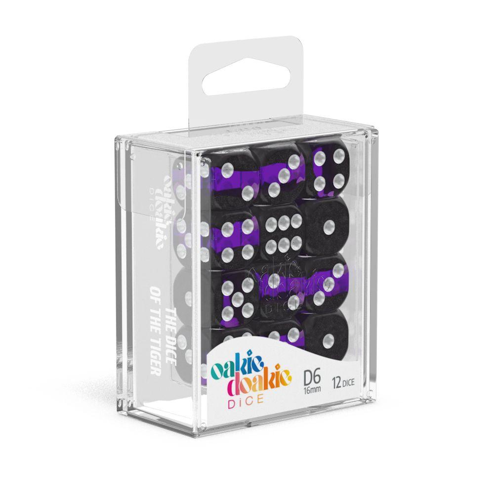 Oakie Doakie Dice D6 Dice 16 mm Enclave - Amethyst (12) Oakie Doakie Dice D6 Dice 16 mm Enclave - Amethyst (12)