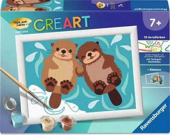 CreArt, Malen nach Zahlen - Verliebte Otter