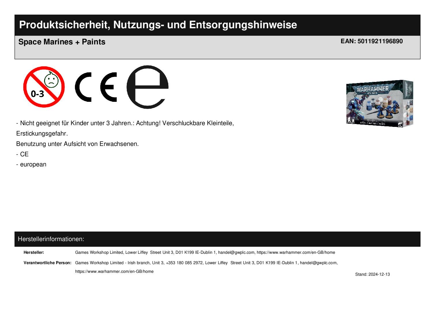 Space Marines + Paints Space Marines + Paints