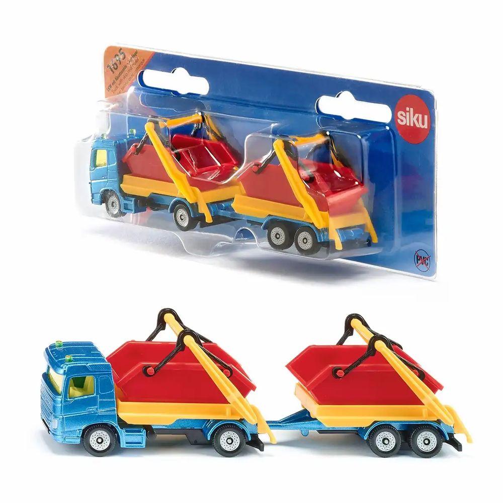 siku LKW mit Absetzmulde und Anhänger