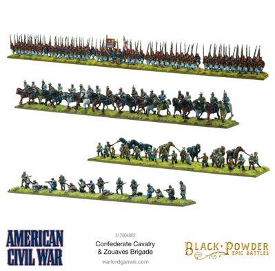 Black Powder Epic Battles - American Civil War: CONFEDERATE CAVALRY & ZOUAVES BRIGADE