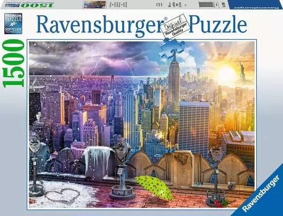 Puzzle: New York im Winter und Sommer (1500 Teile)