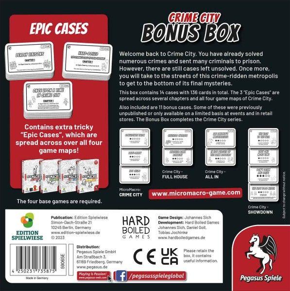 MicroMacro: Crime City - Bonus Box (Edition Spielwiese) (English Edition)