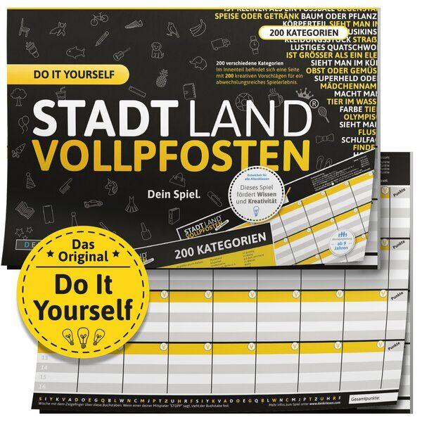 STADT LAND VOLLPFOSTEN - DO IT YOURSELF EDITION "Dein Spiel."