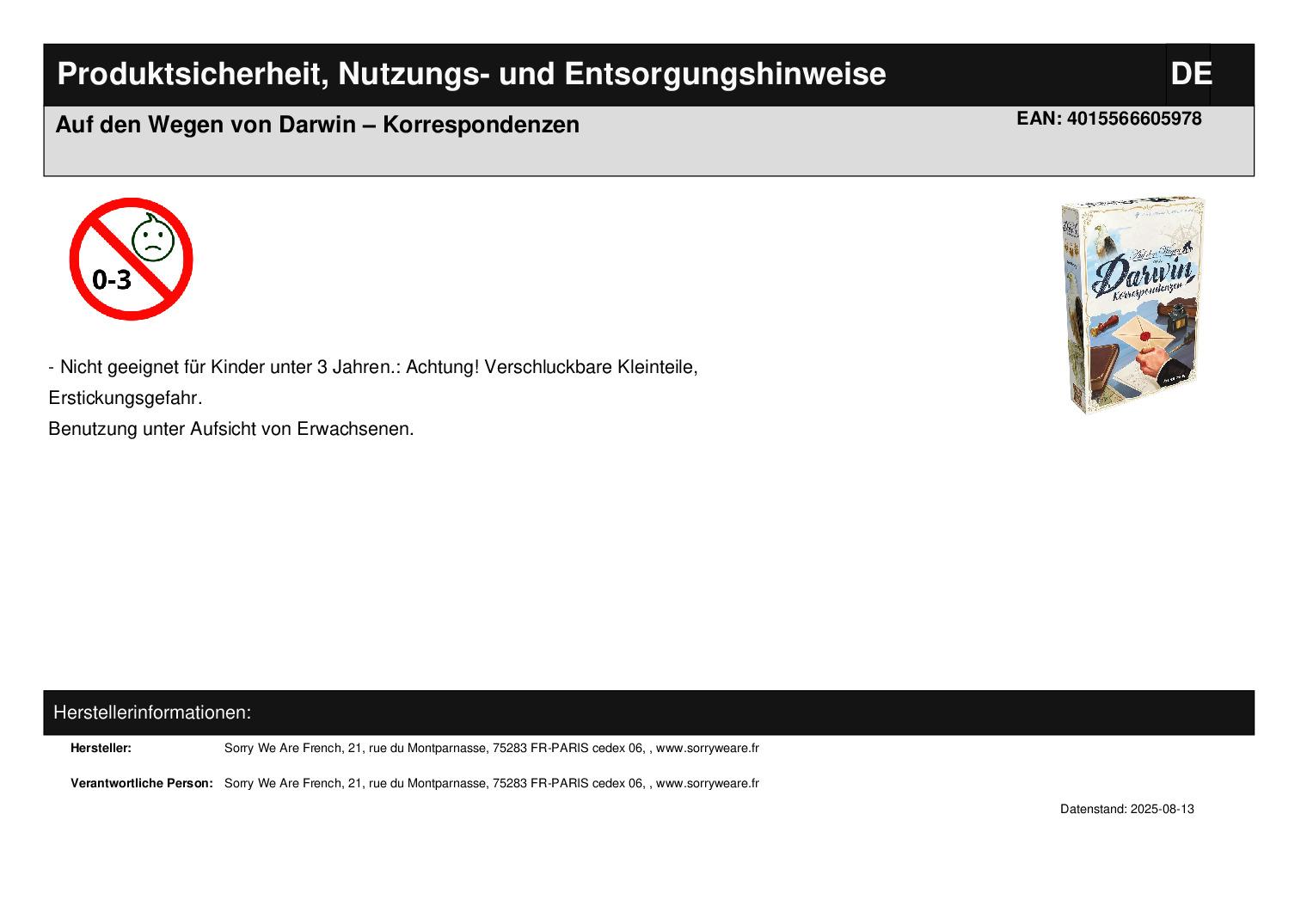 Auf den Wegen von Darwin  Korrespondenzen