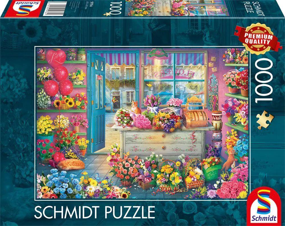 Bunter Blumenladen, 1.000 Teile Puzzle