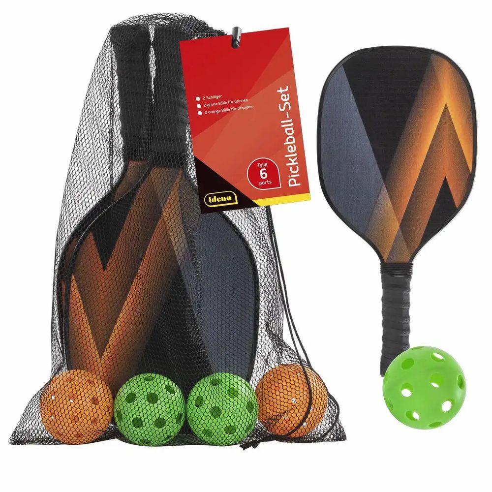Idena Pickleball Set 2 Schläger/4 Bälle 6 Teile Idena Pickleball Set 2 Schläger/4 Bälle 6 Teile