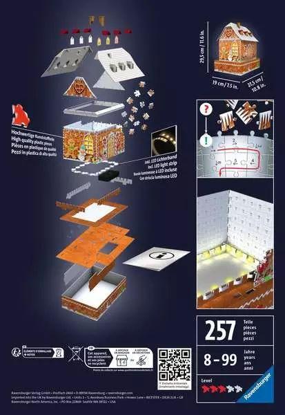 Ravensburger Lebkuchenhaus bei Nacht