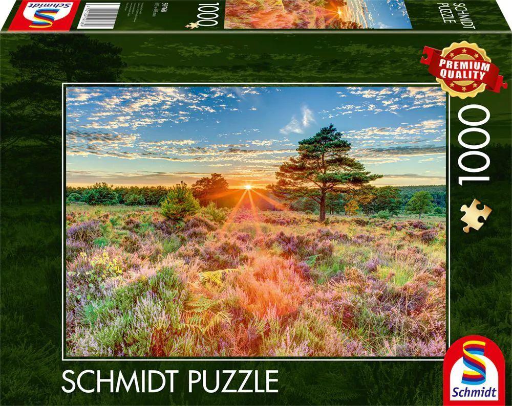 Heide im Sonnenuntergang, 1.000 Teile Puzzle Heide im Sonnenuntergang, 1.000 Teile Puzzle