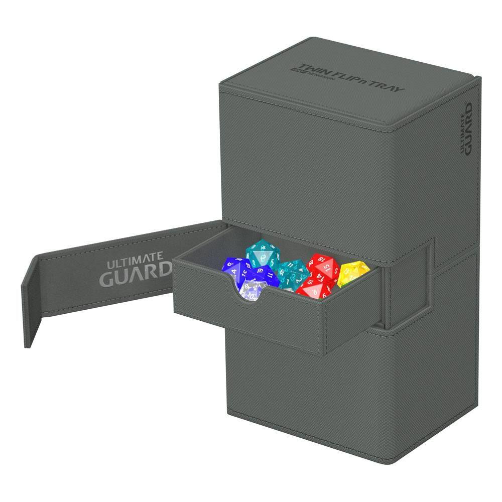 Ultimate Guard Twin Flip'n'Tray 200+ XenoSkin Monocolor Grau Ultimate Guard Twin Flip'n'Tray 200+ XenoSkin Monocolor Grau