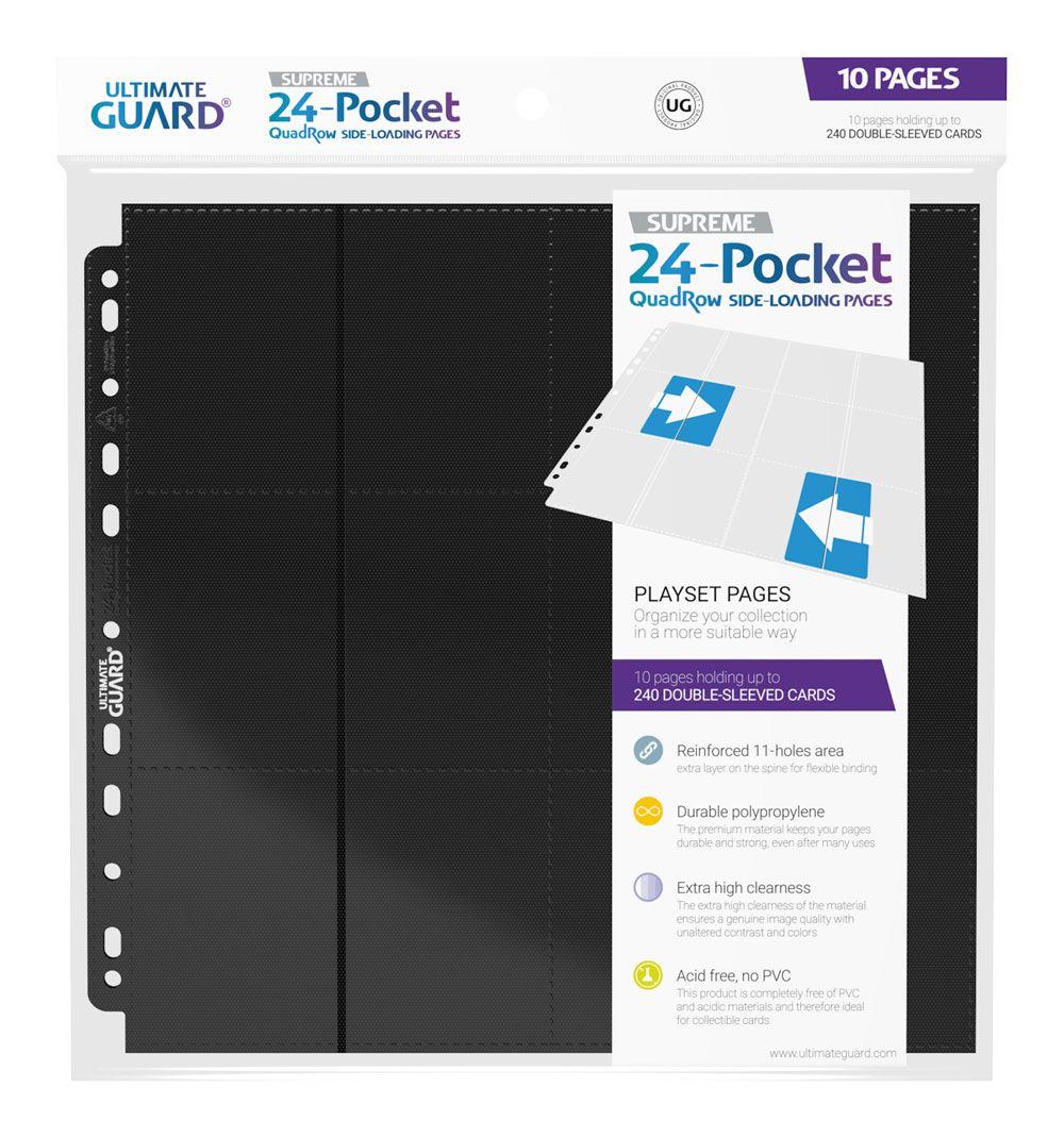 Ultimate Guard 24-Pocket Side-Loading Supreme Pages Standard Size Schwarz (10) Ultimate Guard 24-Pocket Side-Loading Supreme Pages Standard Size Schwarz (10)