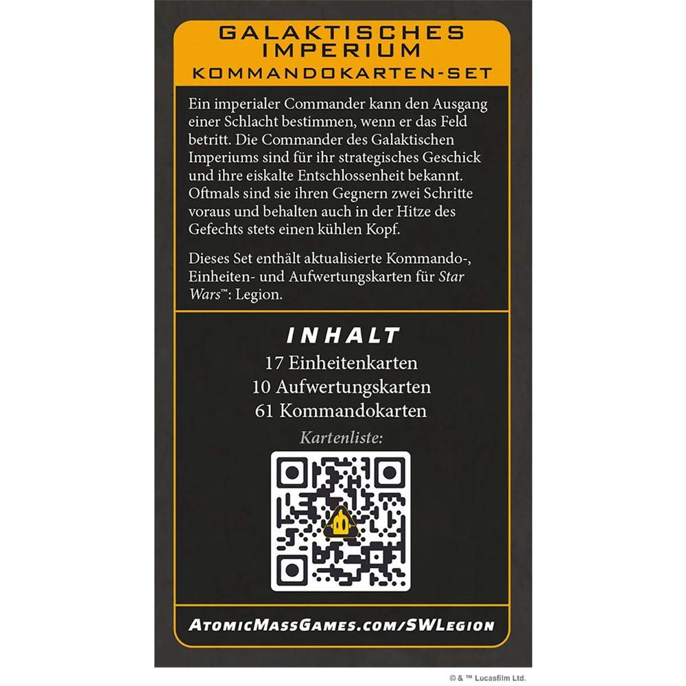 Star Wars: Legion - Galaktisches Imperium Kommandokarten-Set