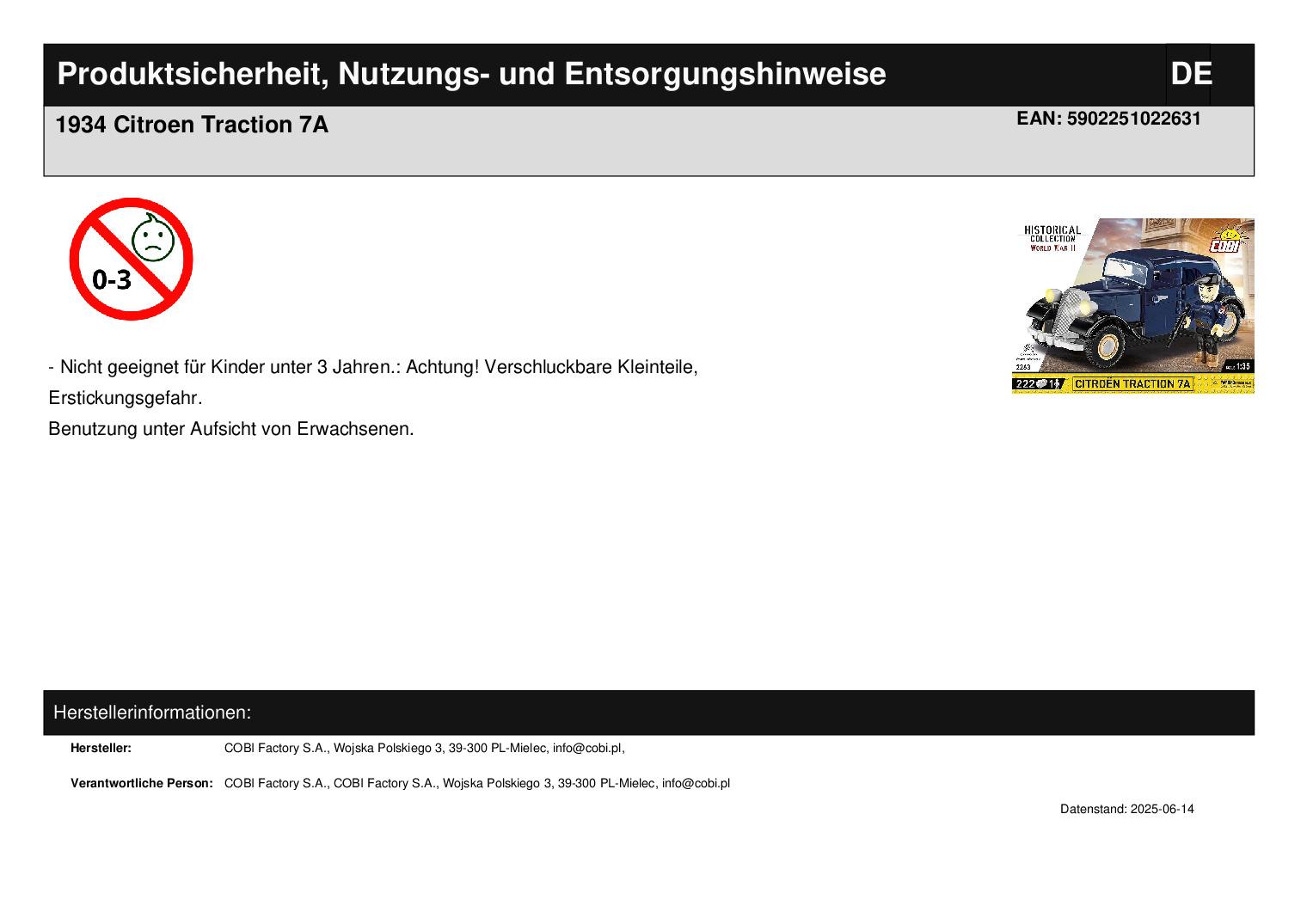 1934 Citroen Traction 7A