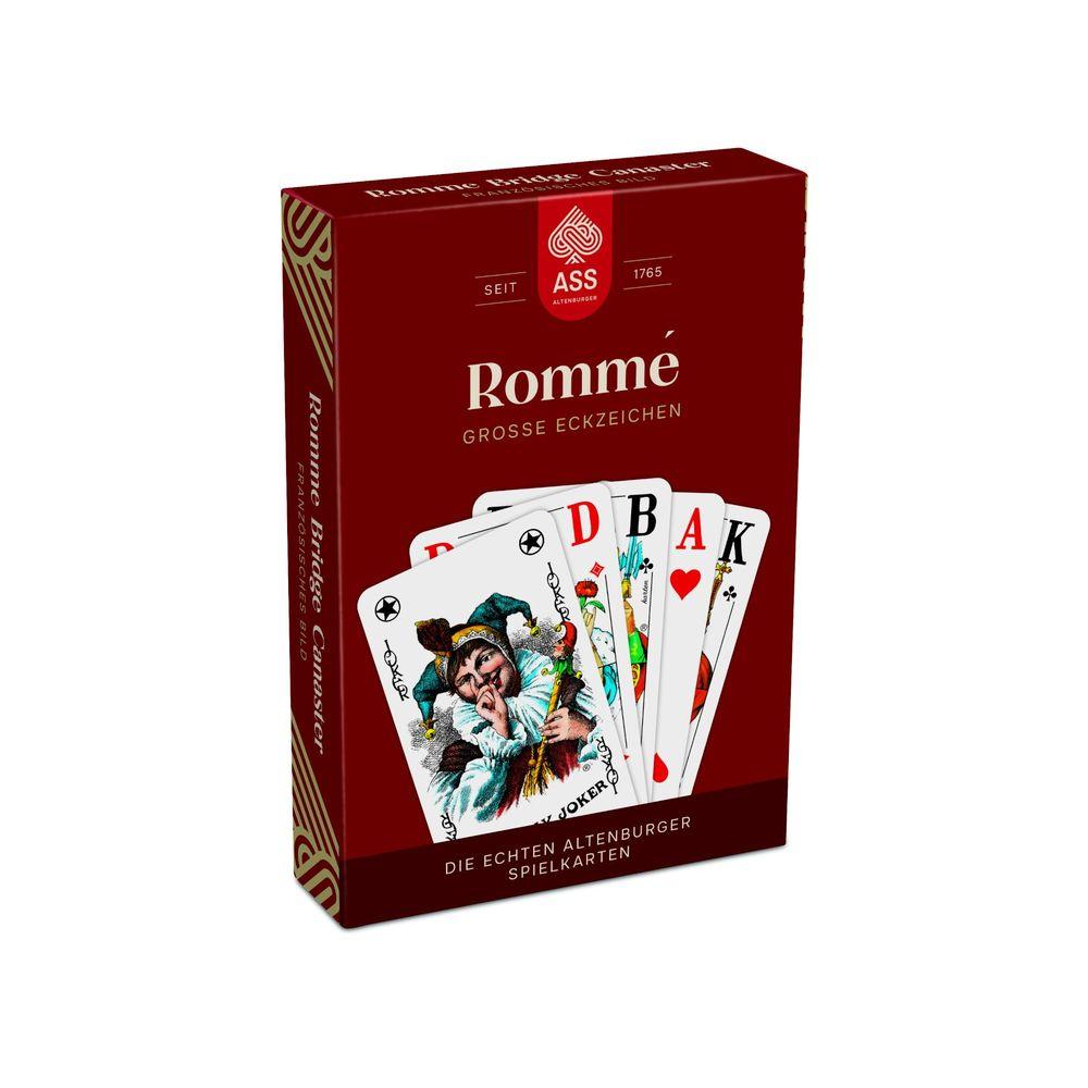 Senioren Rommé große Eckzeichen, französisches Bild