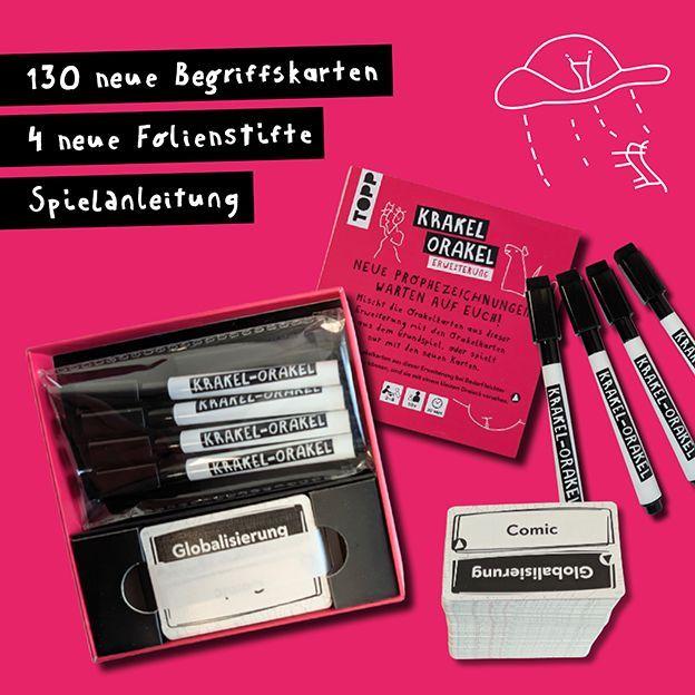 Krakel-Orakel Erweiterung  Neue Orakelkarten, neue Krakelstifte