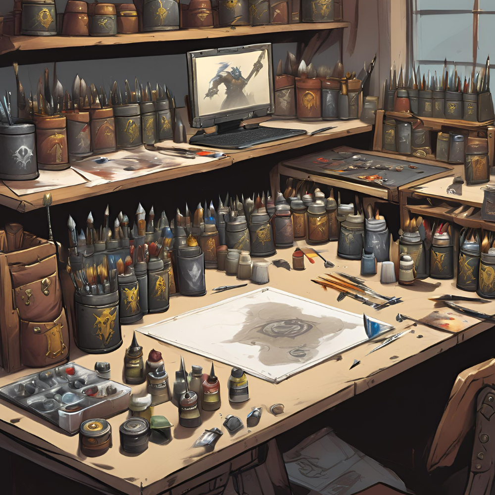 Kategorie Farben, Sprays und Pinsel Tabletop Zubehör