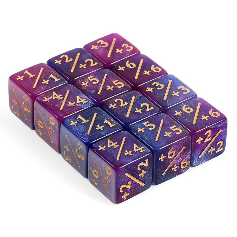 Positive/Negative Dice Counters Purple (12) Positive/Negative Dice Counters Purple (12)