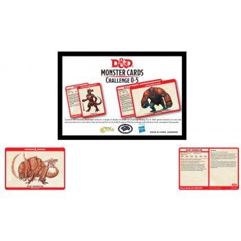 D&D Monster Card Deck Levels 0-5 (195) - englisch