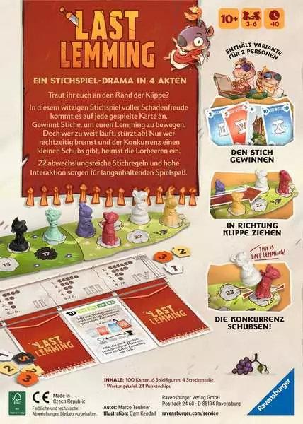 Last Lemming: Stichspiel-Drama in vier Akten