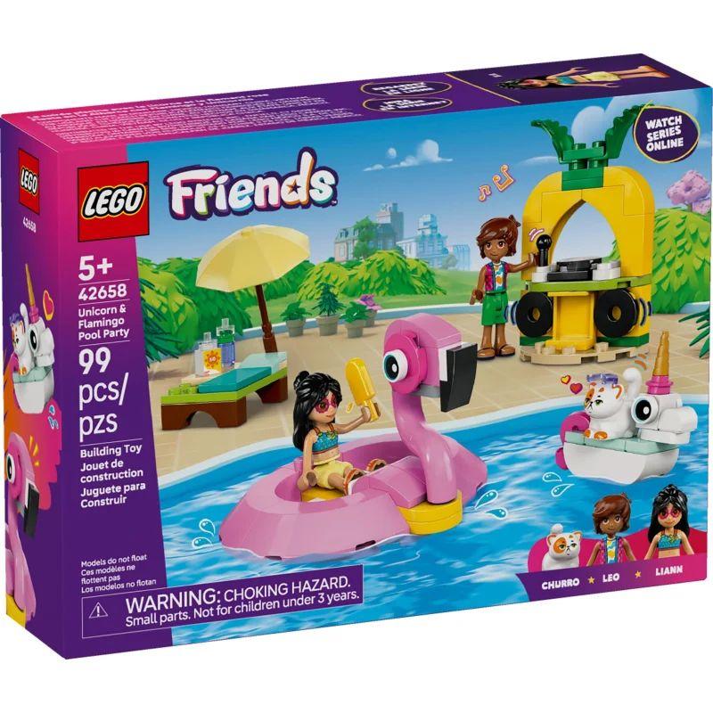 LEGO Friends Poolparty mit Einhorn und Flamingo